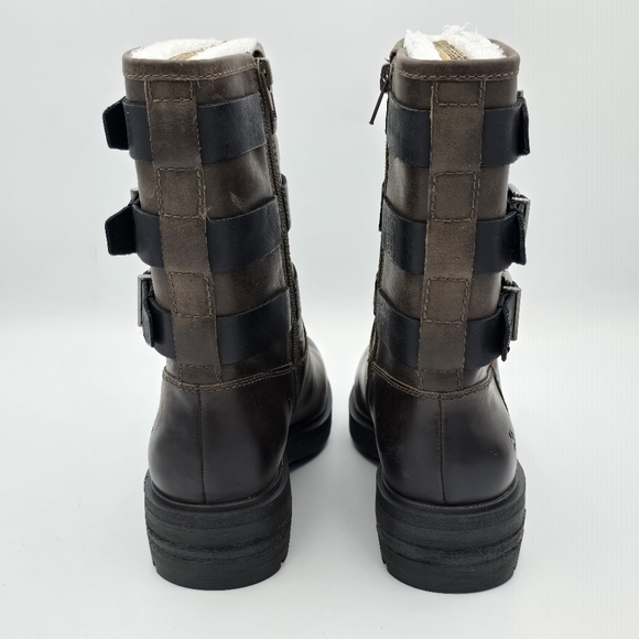 NEW Lucky Brand Cheviss Biker Boots, Dark Brown, Women's 5.5M - Picture 9 of 16